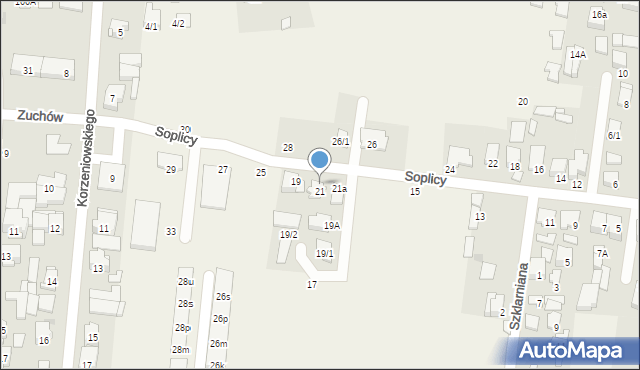 Zaścianki, Soplicy Jacka, 21c, mapa Zaścianki