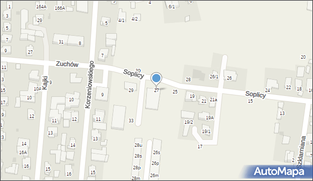 Zaścianki, Soplicy Jacka, 27, mapa Zaścianki