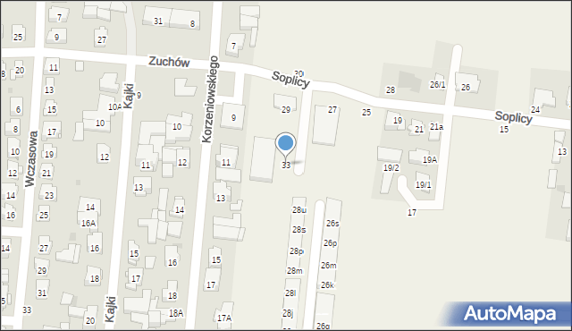Zaścianki, Soplicy Jacka, 33, mapa Zaścianki