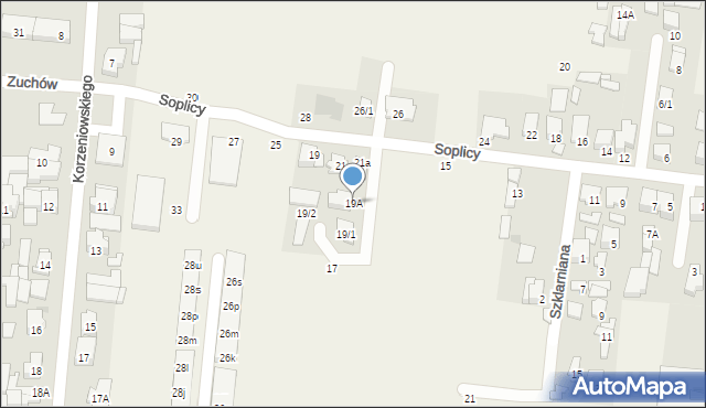 Zaścianki, Soplicy Jacka, 19A, mapa Zaścianki