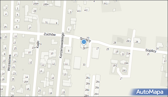 Zaścianki, Soplicy Jacka, 29, mapa Zaścianki