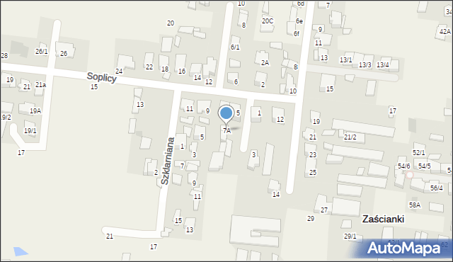 Zaścianki, Soplicy Jacka, 7A, mapa Zaścianki