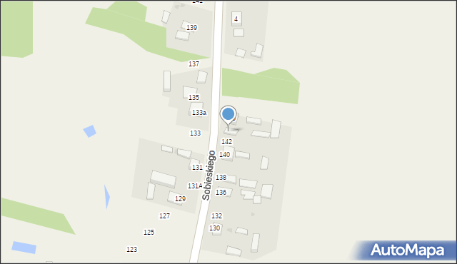 Zawada, Sobieskiego, 144, mapa Zawada