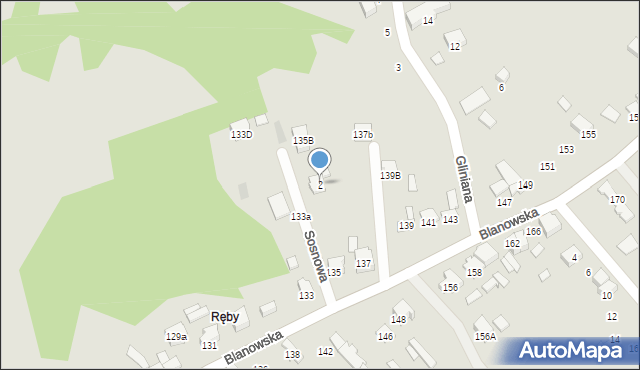 Zawiercie, Sosnowa, 2, mapa Zawiercie