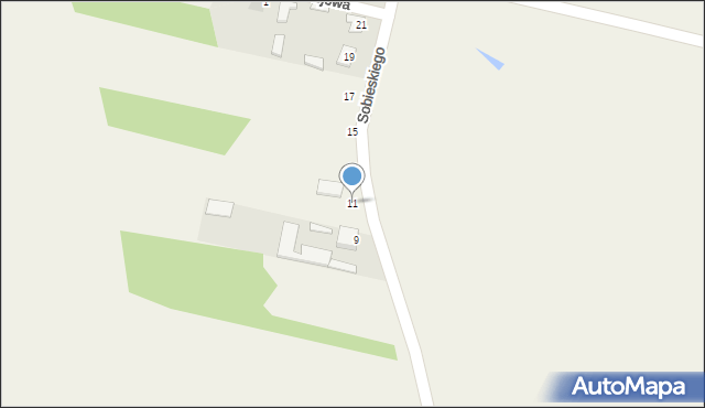 Zberezka, Sobieskiego, 11, mapa Zberezka