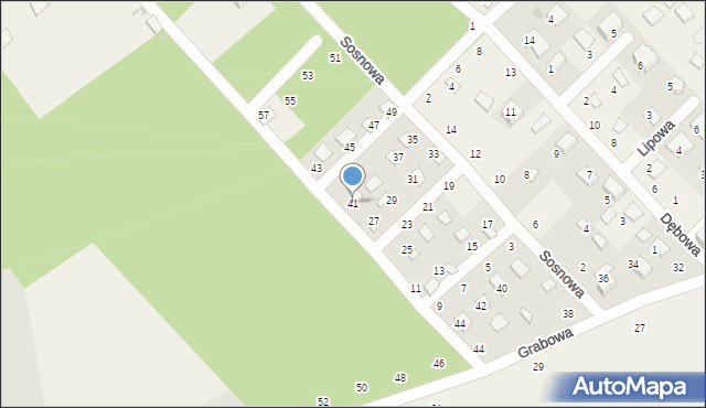 Zbychowo, Sosnowa, 41, mapa Zbychowo