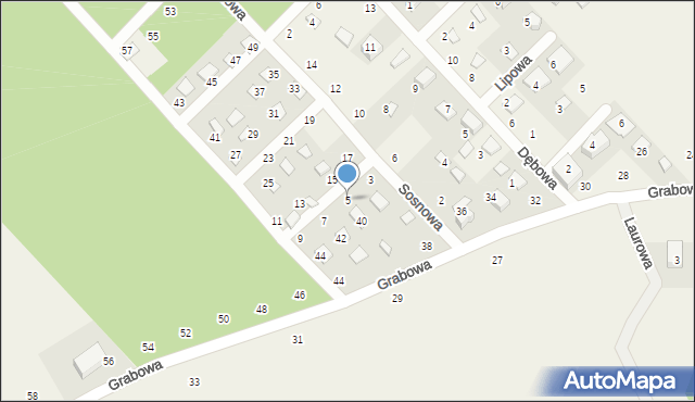 Zbychowo, Sosnowa, 5, mapa Zbychowo