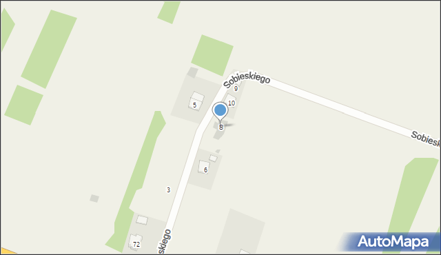 Zbydniów, Sobieskiego, 8, mapa Zbydniów