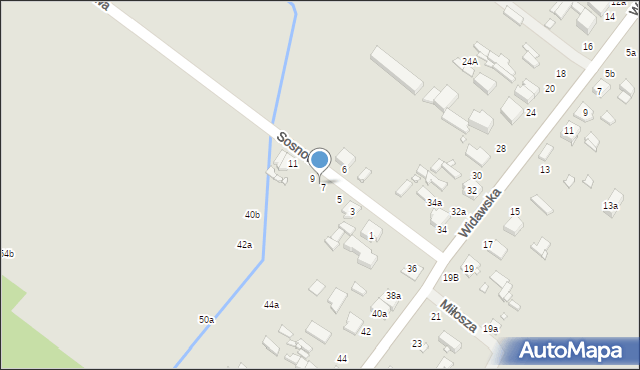 Zduńska Wola, Sosnowa, 7-9, mapa Zduńska Wola