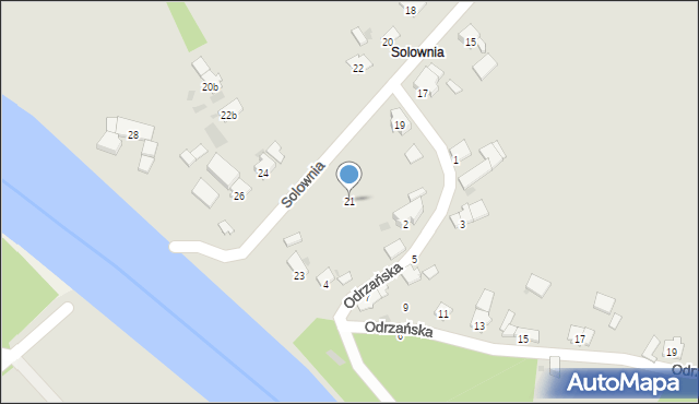 Zdzieszowice, Solownia, 21, mapa Zdzieszowice
