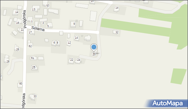 Zelczyna, Solarna, 20, mapa Zelczyna