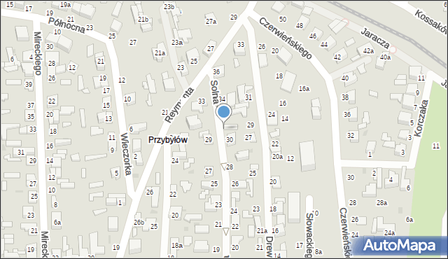 Zgierz, Solna, 32a, mapa Zgierz