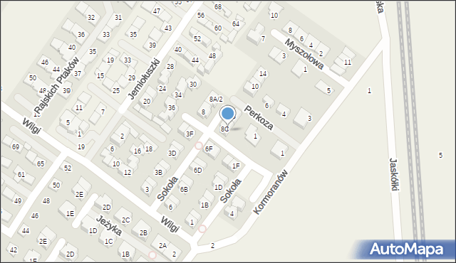 Zgorzała, Sokoła, 8C/2, mapa Zgorzała