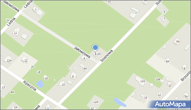 Złotokłos, Sosnowa, 4, mapa Złotokłos