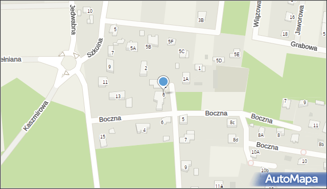 Żółwin, Sosnowa, 6, mapa Żółwin