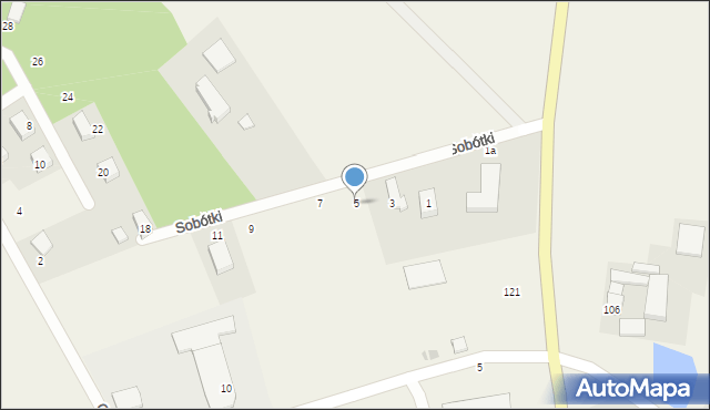 Żukowo, Sobótki, 5, mapa Żukowo