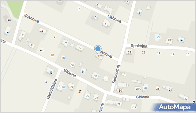 Żurawiniec, Sosnowa, 3, mapa Żurawiniec