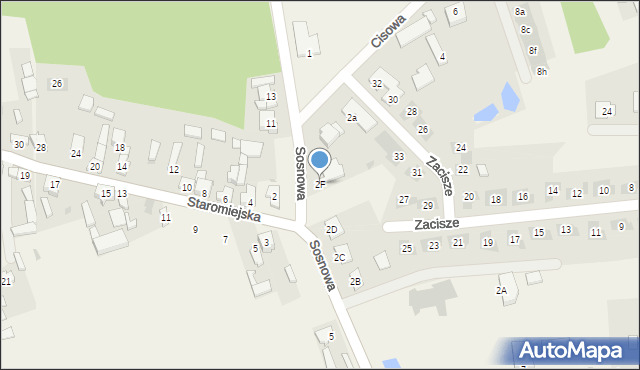 Żychlin, Sosnowa, 2F, mapa Żychlin