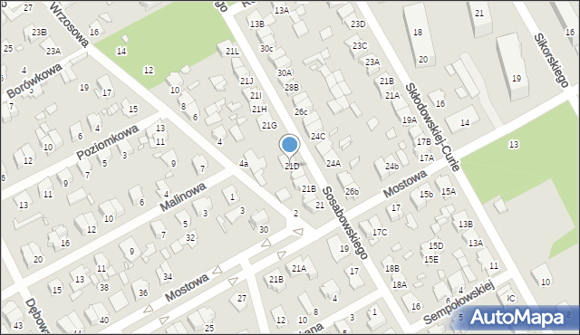 Żyrardów, Sosabowskiego Stanisława Franciszka, gen., 21D, mapa Żyrardów