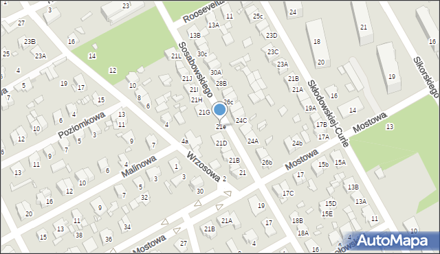 Żyrardów, Sosabowskiego Stanisława Franciszka, gen., 21e, mapa Żyrardów