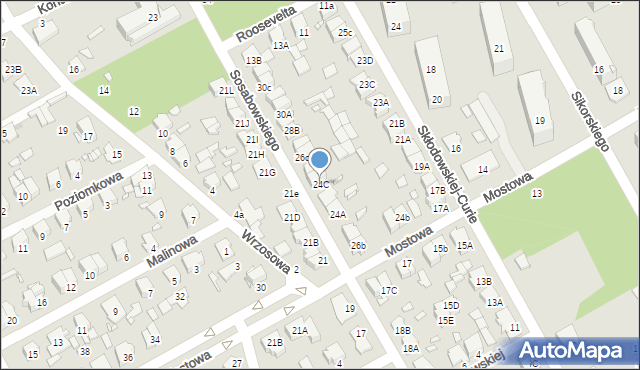 Żyrardów, Sosabowskiego Stanisława Franciszka, gen., 24C, mapa Żyrardów