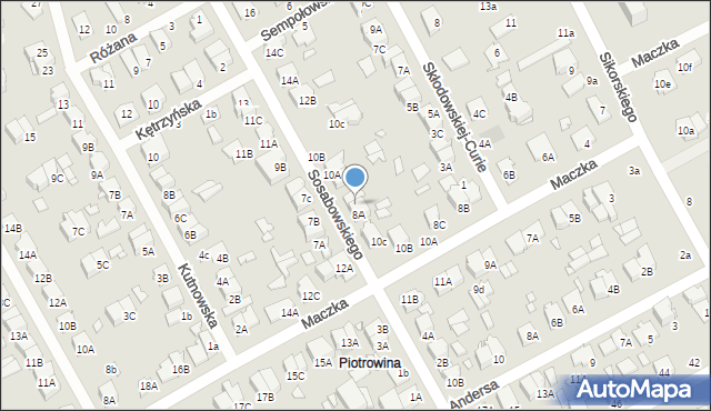 Żyrardów, Sosabowskiego Stanisława Franciszka, gen., 8B, mapa Żyrardów