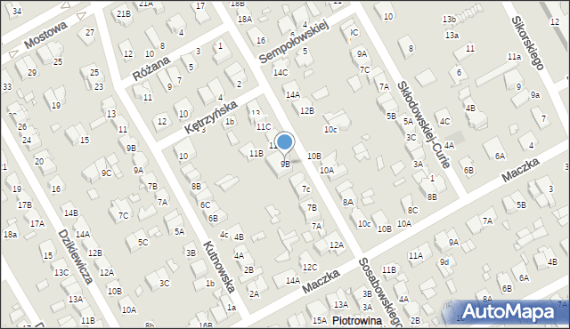 Żyrardów, Sosabowskiego Stanisława Franciszka, gen., 9D, mapa Żyrardów