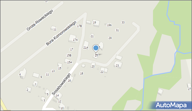 Żywiec, Sosabowskiego Stanisława Franciszka, gen., 25, mapa Żywiec