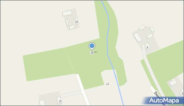 Adamowice, Spokojna, 14, mapa Adamowice