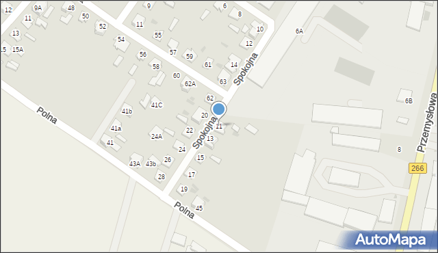 Aleksandrów Kujawski, Spokojna, 11, mapa Aleksandrów Kujawski