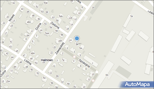 Aleksandrów Kujawski, Spokojna, 3A, mapa Aleksandrów Kujawski