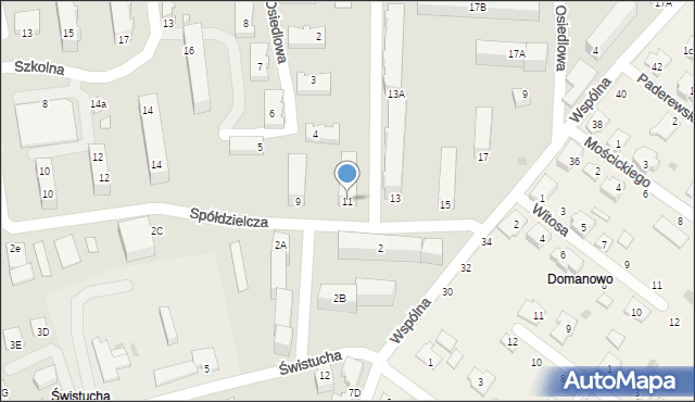 Aleksandrów Kujawski, Spółdzielcza, 11, mapa Aleksandrów Kujawski