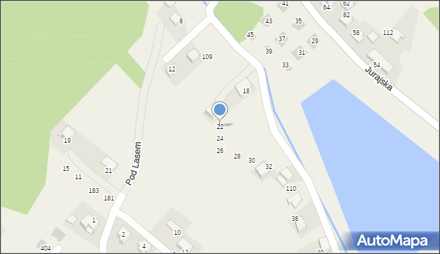 Aleksandrowice, Spacerowa, 22, mapa Aleksandrowice