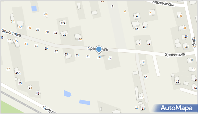 Aleksandrówka, Spacerowa, 19, mapa Aleksandrówka