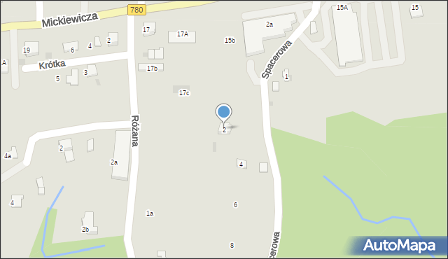 Alwernia, Spacerowa, 2, mapa Alwernia