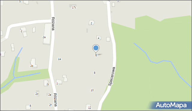 Alwernia, Spacerowa, 6, mapa Alwernia