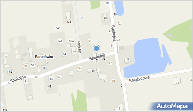 Augustówek, Spokojna, 48, mapa Augustówek