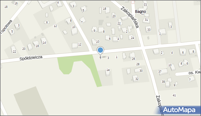 Babice, Spółdzielcza, 5, mapa Babice