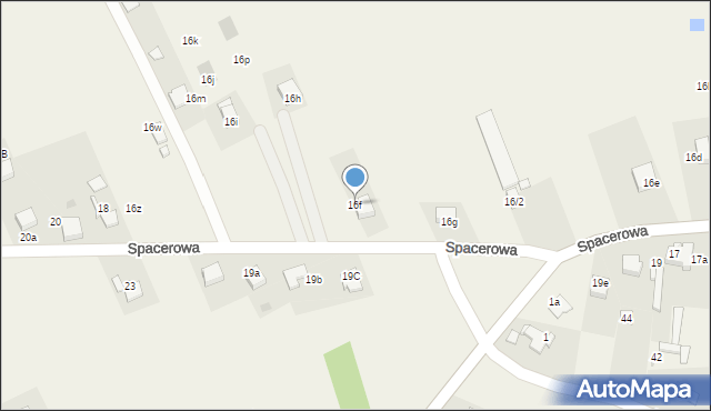 Babice, Spacerowa, 16f, mapa Babice
