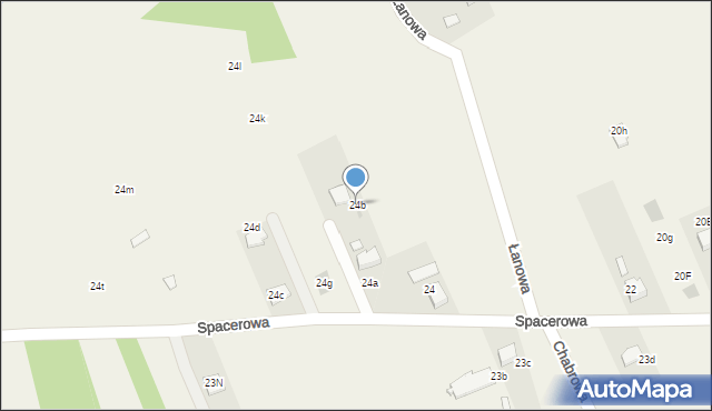 Babice, Spacerowa, 24b, mapa Babice