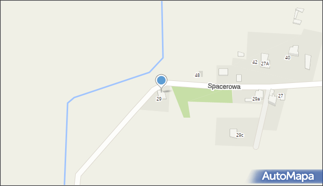 Babice, Spacerowa, 31, mapa Babice