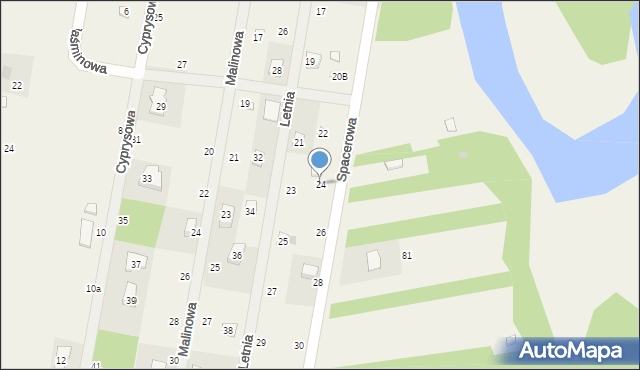 Barkowice, Spacerowa, 24, mapa Barkowice