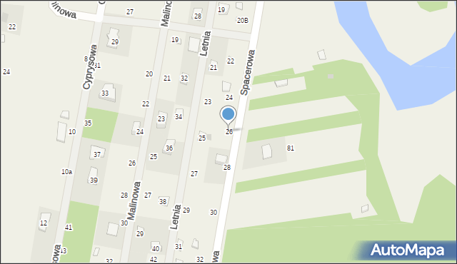 Barkowice, Spacerowa, 26, mapa Barkowice