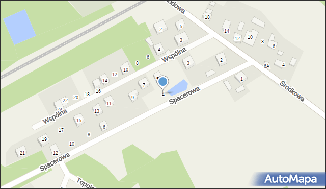 Bartniki, Spacerowa, 4, mapa Bartniki