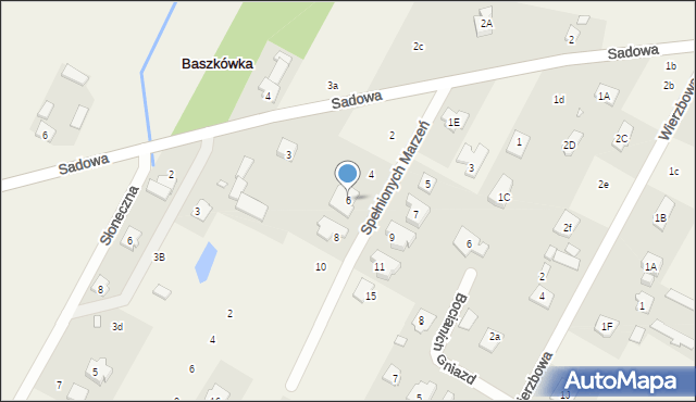 Baszkówka, Spełnionych Marzeń, 6, mapa Baszkówka