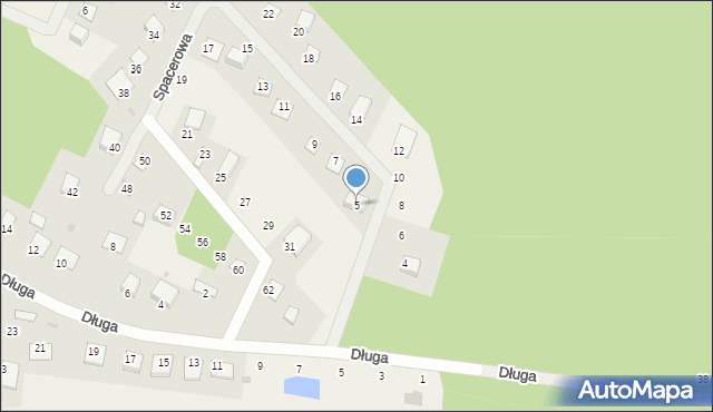 Białobrzegi, Spacerowa, 5, mapa Białobrzegi