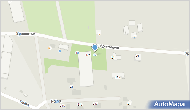 Bobolice, Spacerowa, 12, mapa Bobolice