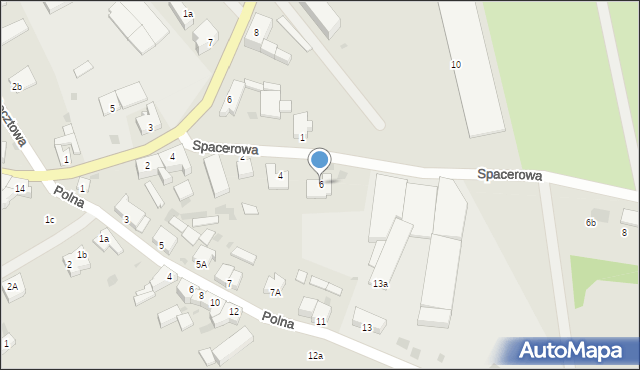 Bobolice, Spacerowa, 6, mapa Bobolice