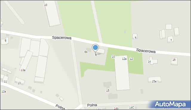 Bobolice, Spacerowa, 8, mapa Bobolice