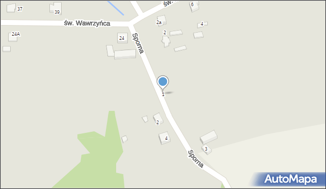 Bobowa, Sporna, 1, mapa Bobowa